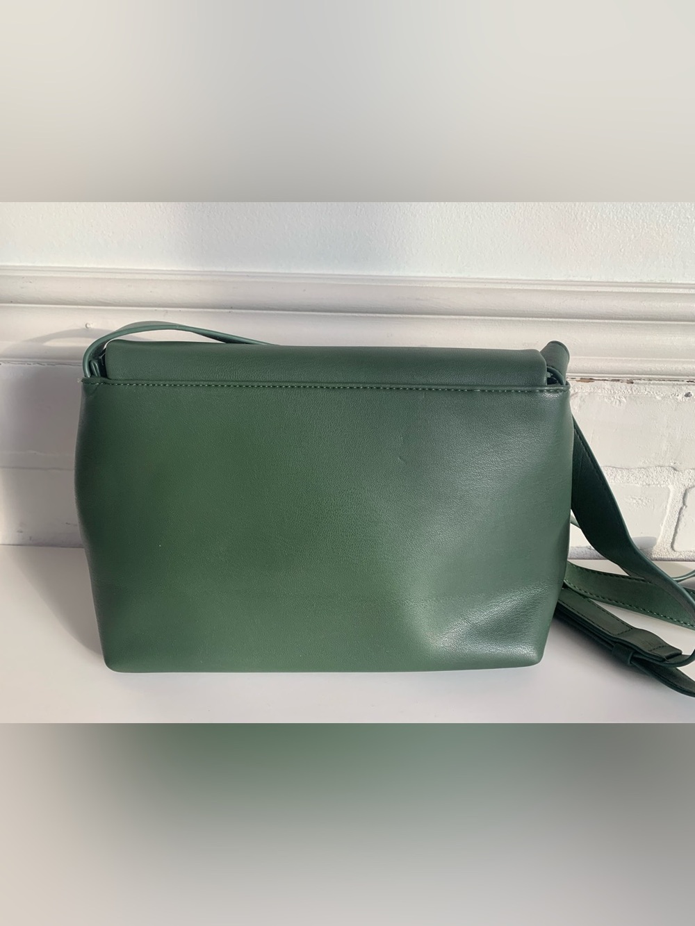Minimalist Dark Green Crossbody -  Shoulder Bag - Picture 3 of 7